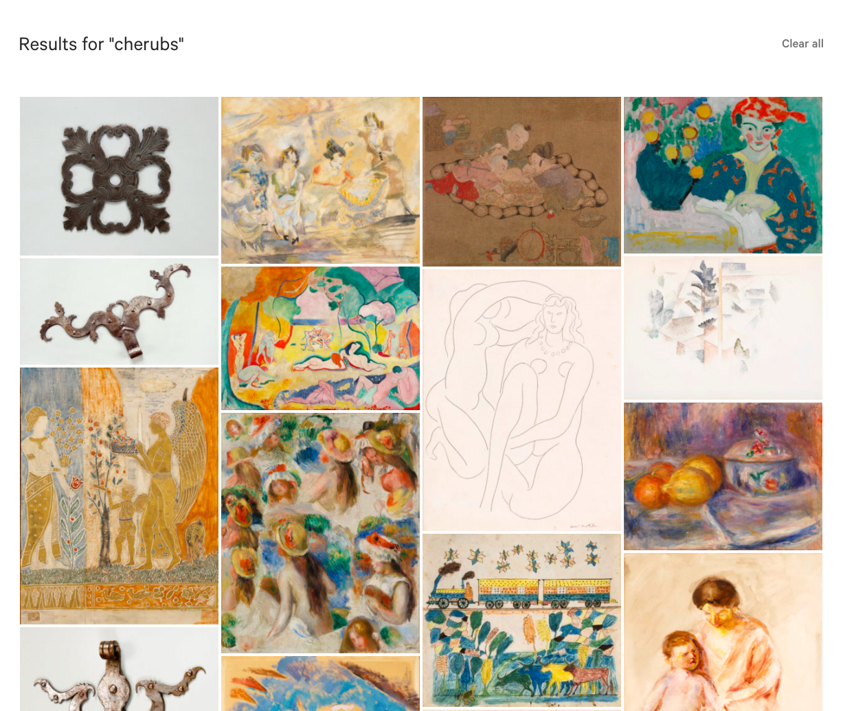 Using computer vision to tag the collection.