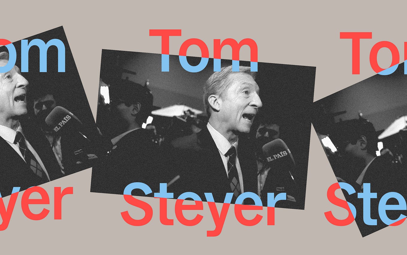 Tom Steyer Is Sick of Talking About His Wealth