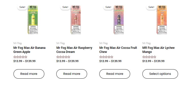 MR Fog Max Banana Ice Cream Vape - Mrfogofficial987 - Medium