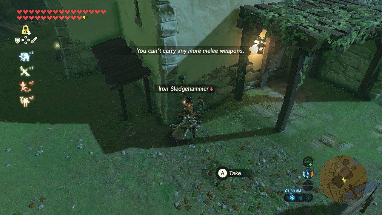 User Interface in The Legend of Zelda: Breath of the Wild