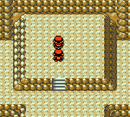 The player starts a fight against Pokémon Trainer RED at the top of Mount Silver in Pokémon Silver/Gold versions