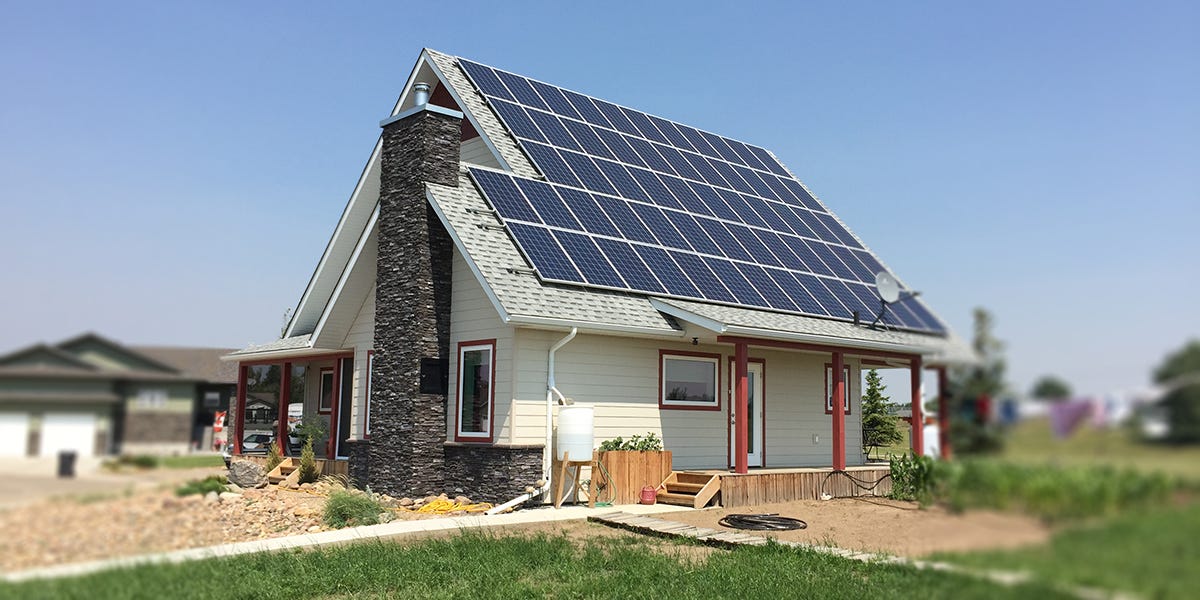 House with Solar PV