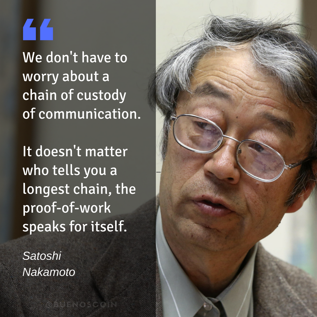 CRYPTOCURRENCY QUOTES: SATOSHI NAKAMOTO Brought by Buenos coin