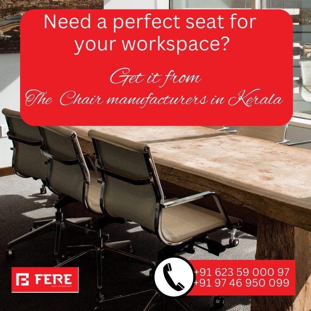 Stunning Office Chair manufacturers in Kerala by Fereseatings Medium