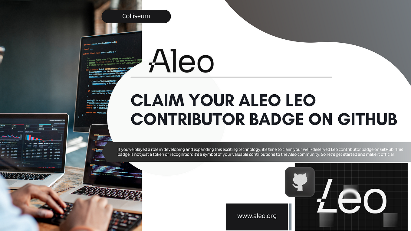 Claim your Aleo Leo contributor badge on GitHub