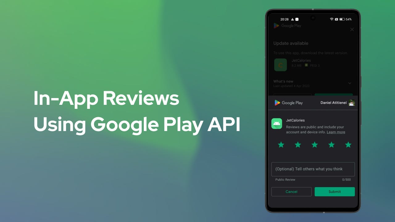 An Inquiry into Android's In-App Reviews - droidcon