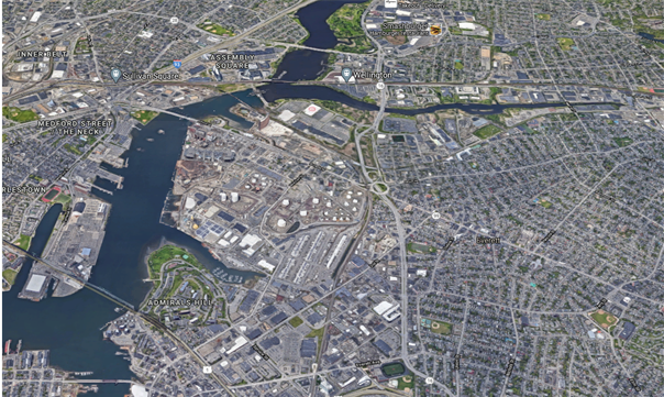 A Six-City Center on the Mystic and Malden Rivers
