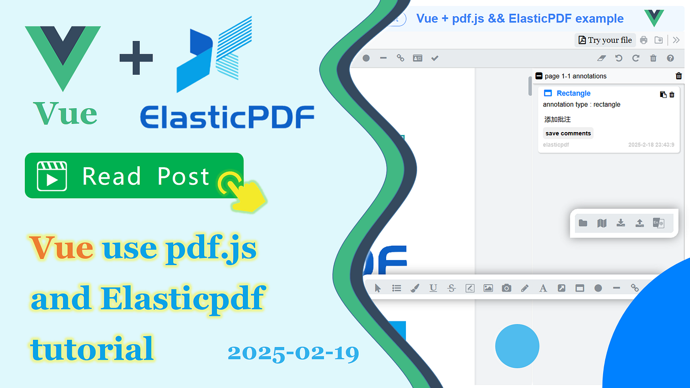 PDF.js annotation library in pure JavaScript. Create and save PDF ...
