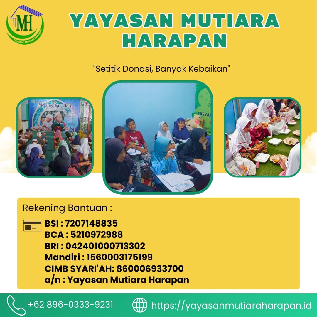 MEMBANGUN RUMAH DI SURGA, CALL 0895415469536,Yayasan Mutiara Harapan