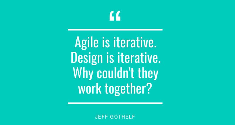 Design process into Agile framework