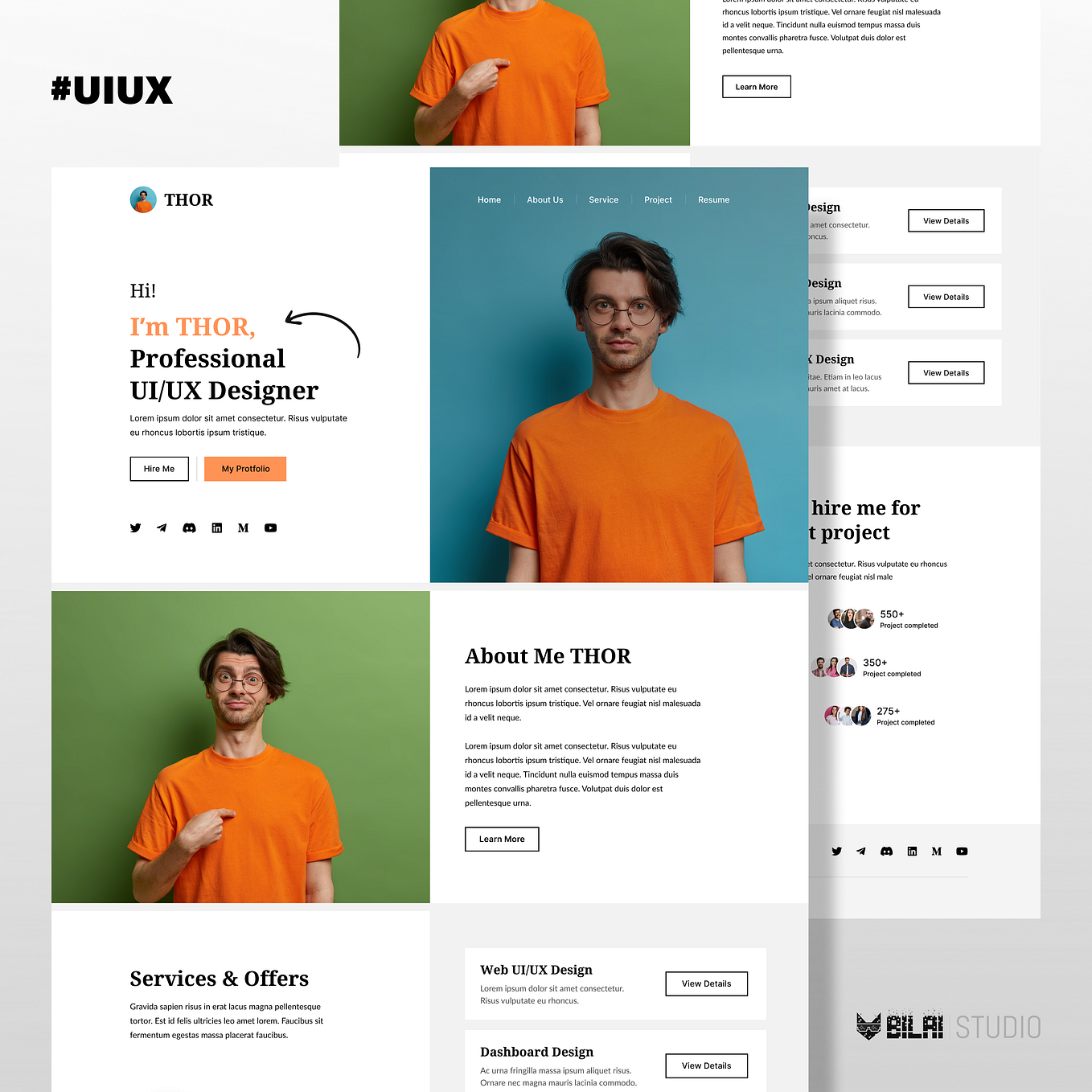 Doctor Webapp Header UI/UX Design - Bilai Studio - Medium