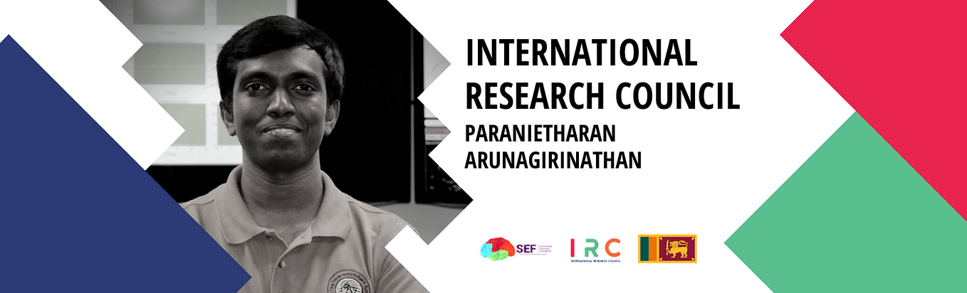Meet Sri Lankan Researcher — Paranietharan Arunagirinathan