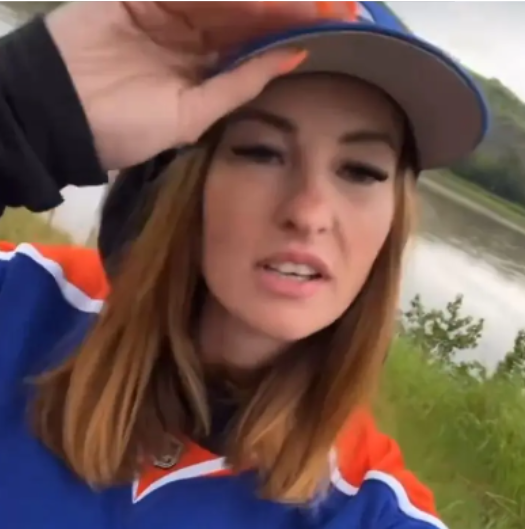 One Of The Oilers Fans Flashes The Crowd In The Video That Has Gone ...