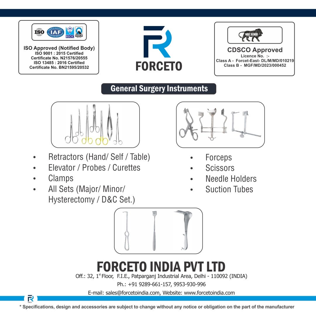 Orthopaedic Surgery Instruments Forceto India Medium
