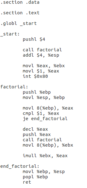 Recusive Functions in x86 Assembly