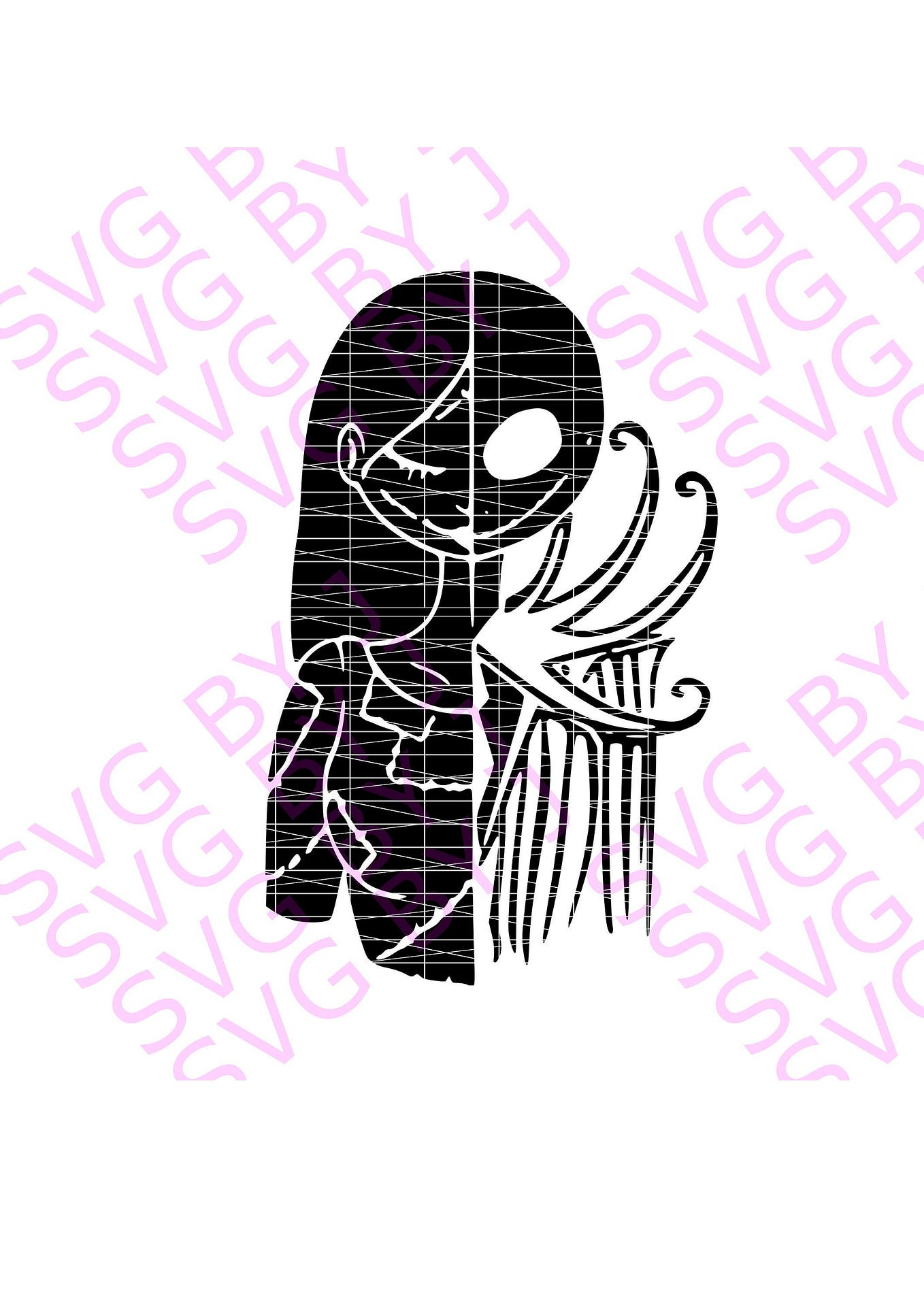 Checkered Sally Face 16 oz Can Glass Svg, Jack- Sally Skellington Skull ...