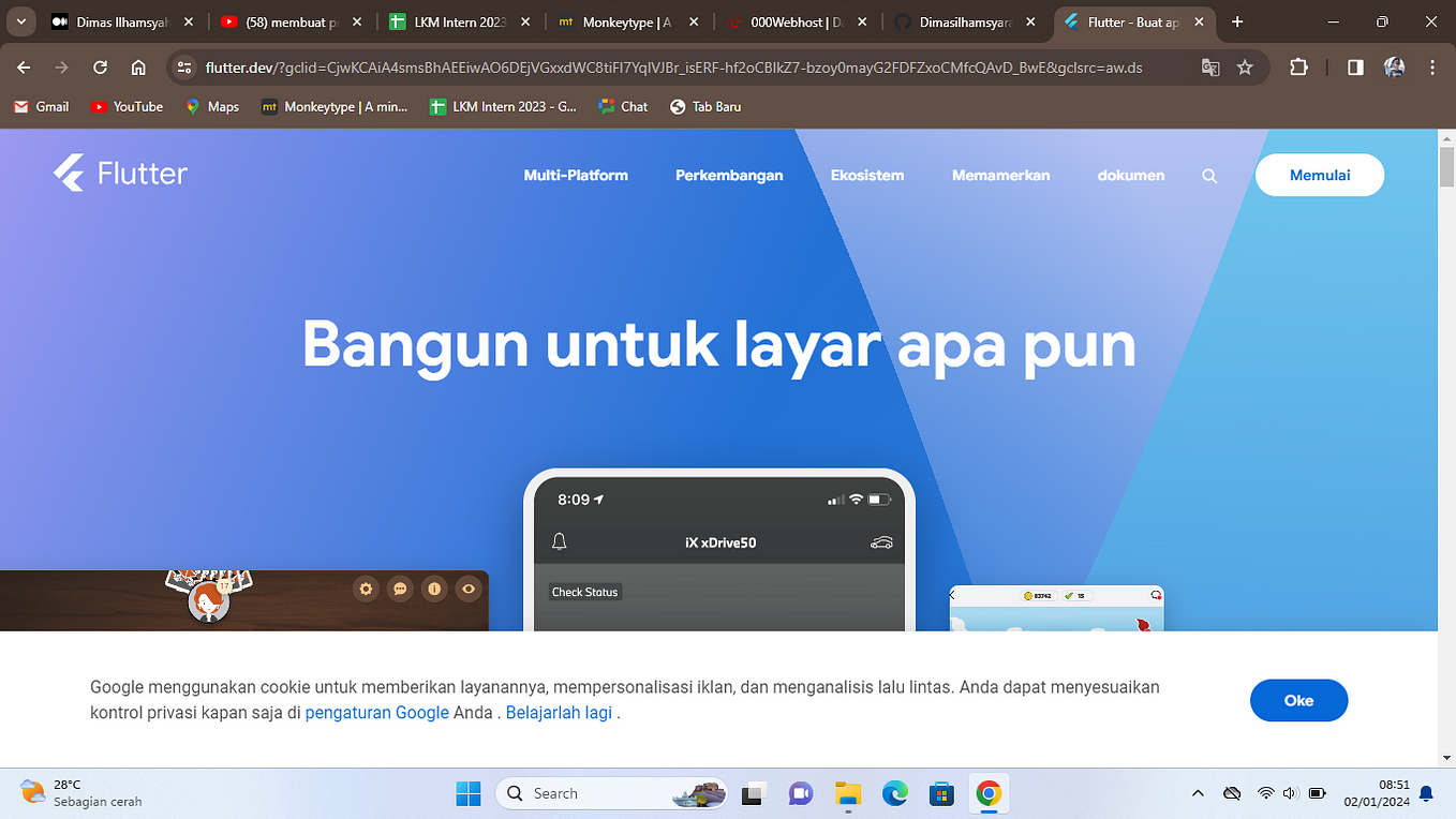 Hasil membuat project flutter vs code | by Dimas Ilhamsyah R | Medium
