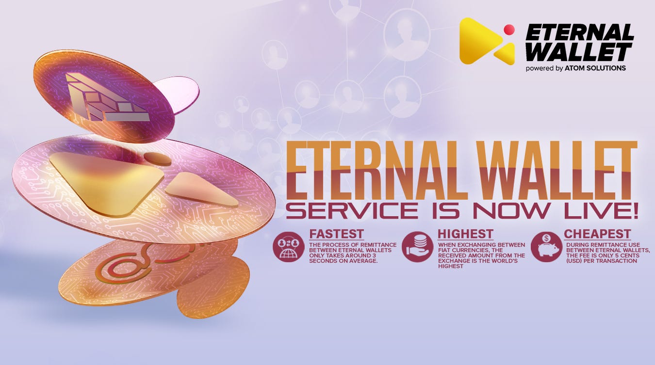 Official Commence of Eternal Wallet Services Starts Today!