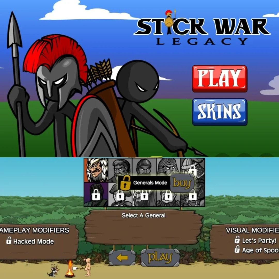Slideshow hacked stick wars.