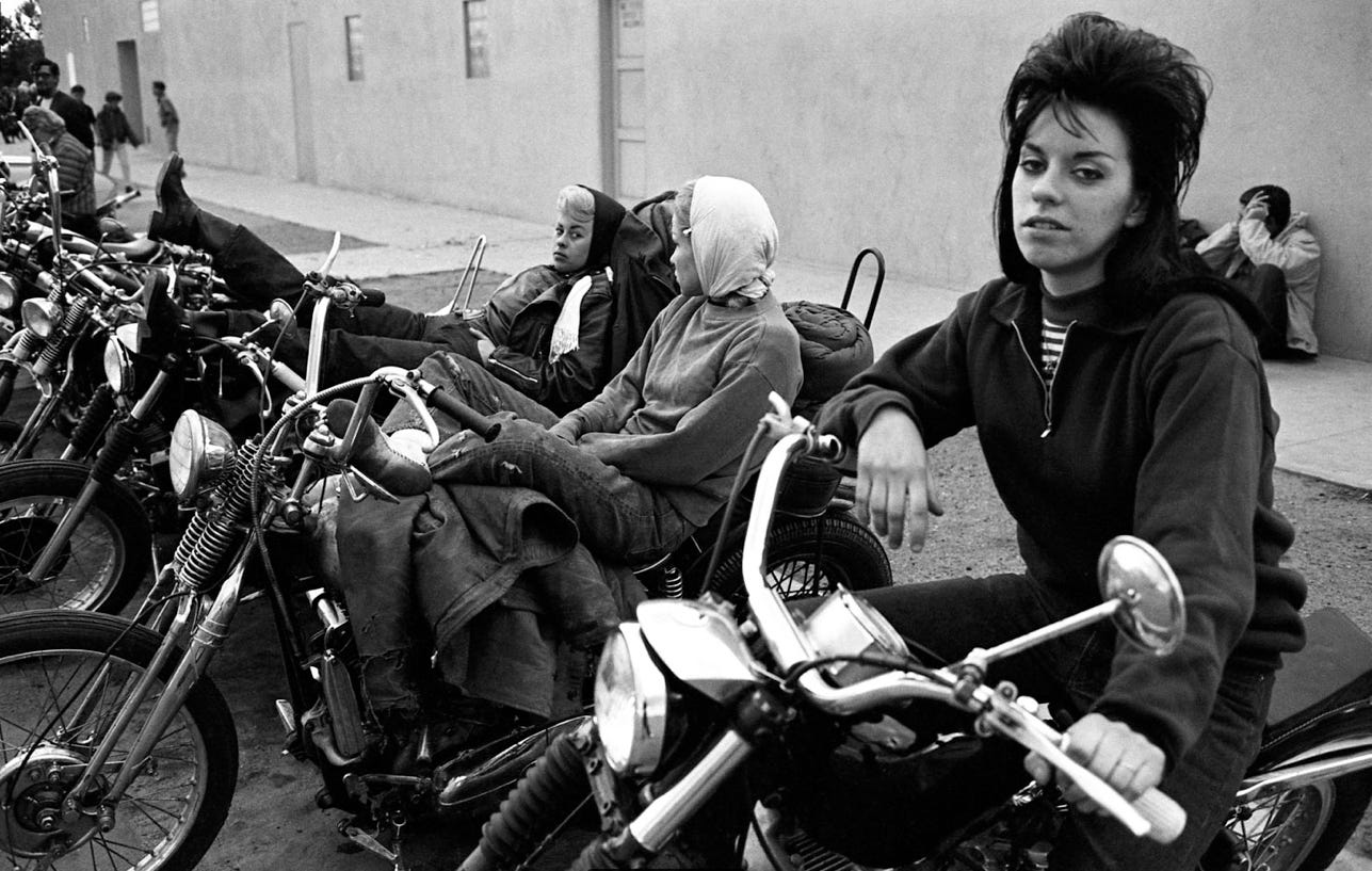 The women of the Hells Angels were bad, brassy, bombshell old ladies by Rian Dundon Timeline image