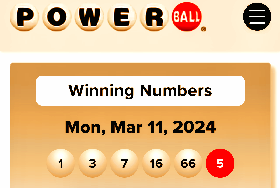 Powerball Winning Numbers for Wednesday, April 3, 2024 by Hard Boy
