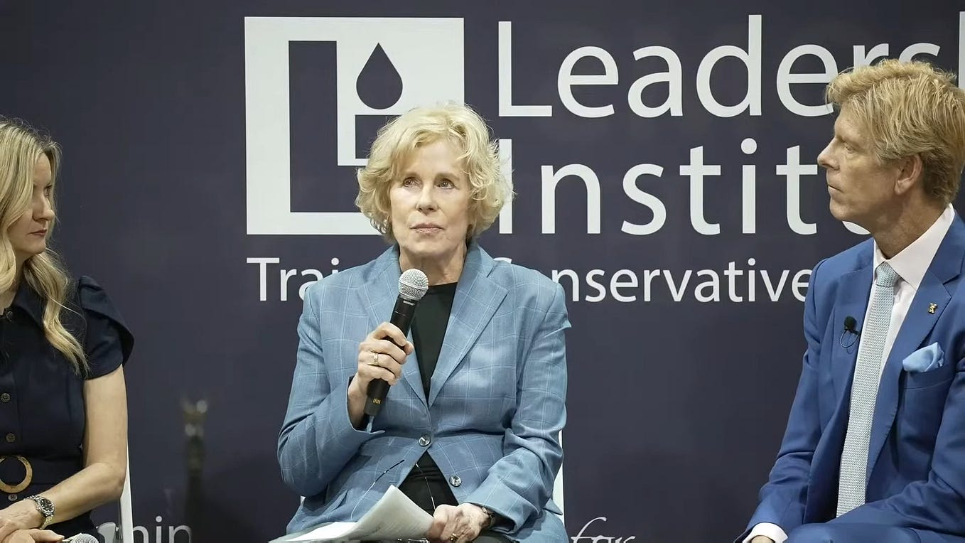 Mask off, mask on: Kathleen Goonan, advisor to SEGM and Genspect, taught Moms for Liberty to “play…
