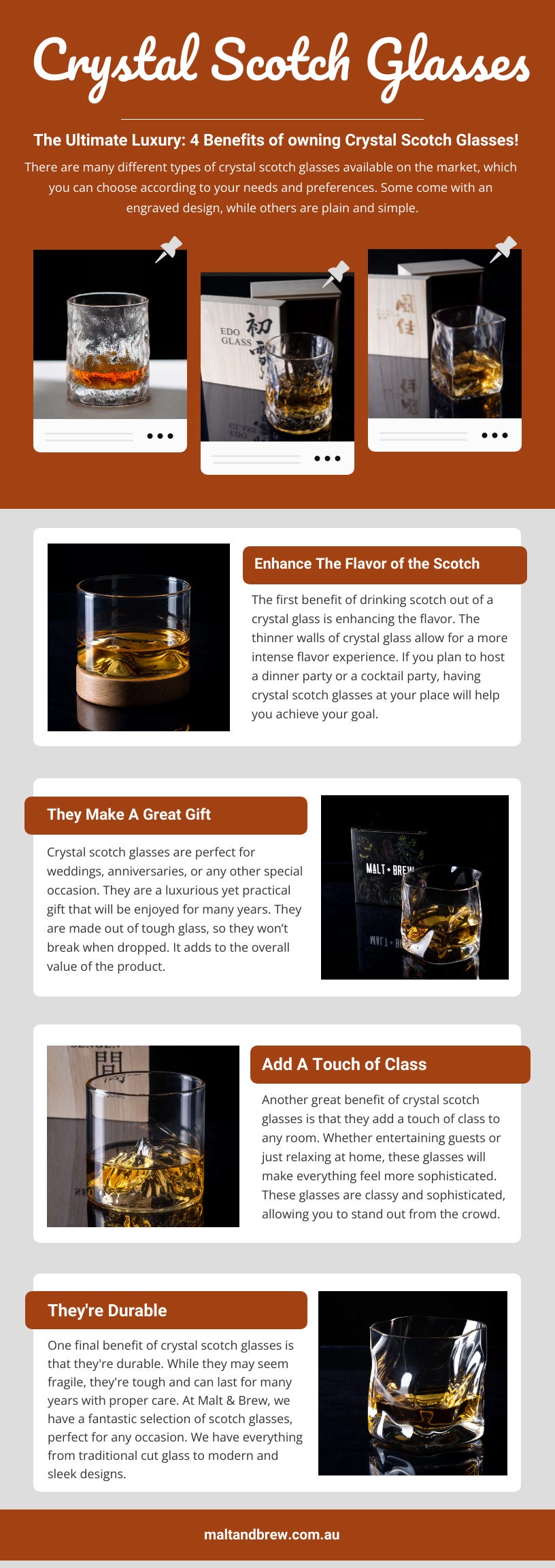 Crystal Whiskey Glasses | by Malt & Brew | Medium