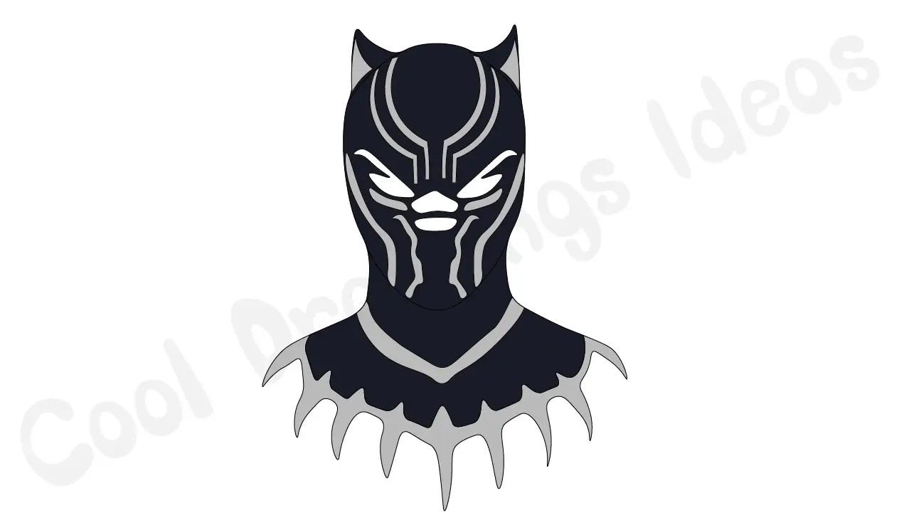 How to Draw BLACK PANTHER (Black Panther 2018)