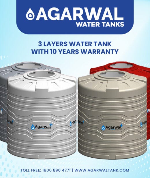 3 Layer Water Tank/ Best Water Tank 1000 ltr Price Agarwalwatertank
