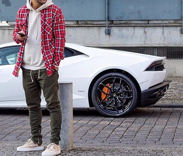 LaMelo Ball Matched His Trenchcoat to His Lamborghini