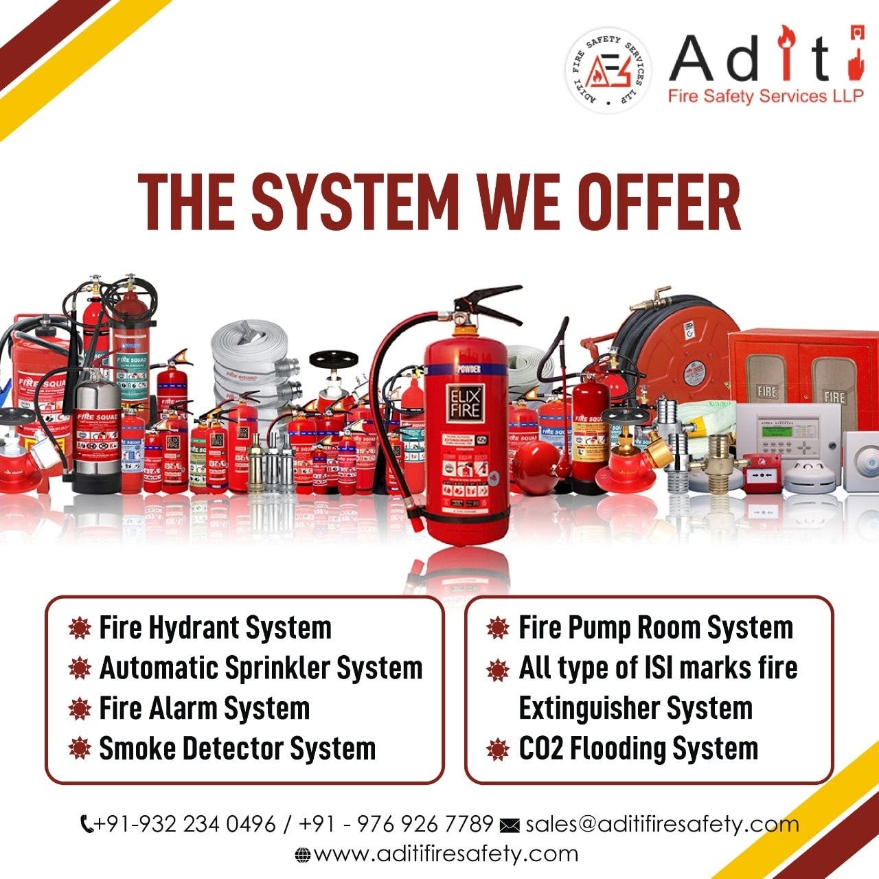 Industrial Fire Hydrants System Contractor In Navi Mumbai Aditi Fire Safety Services By 