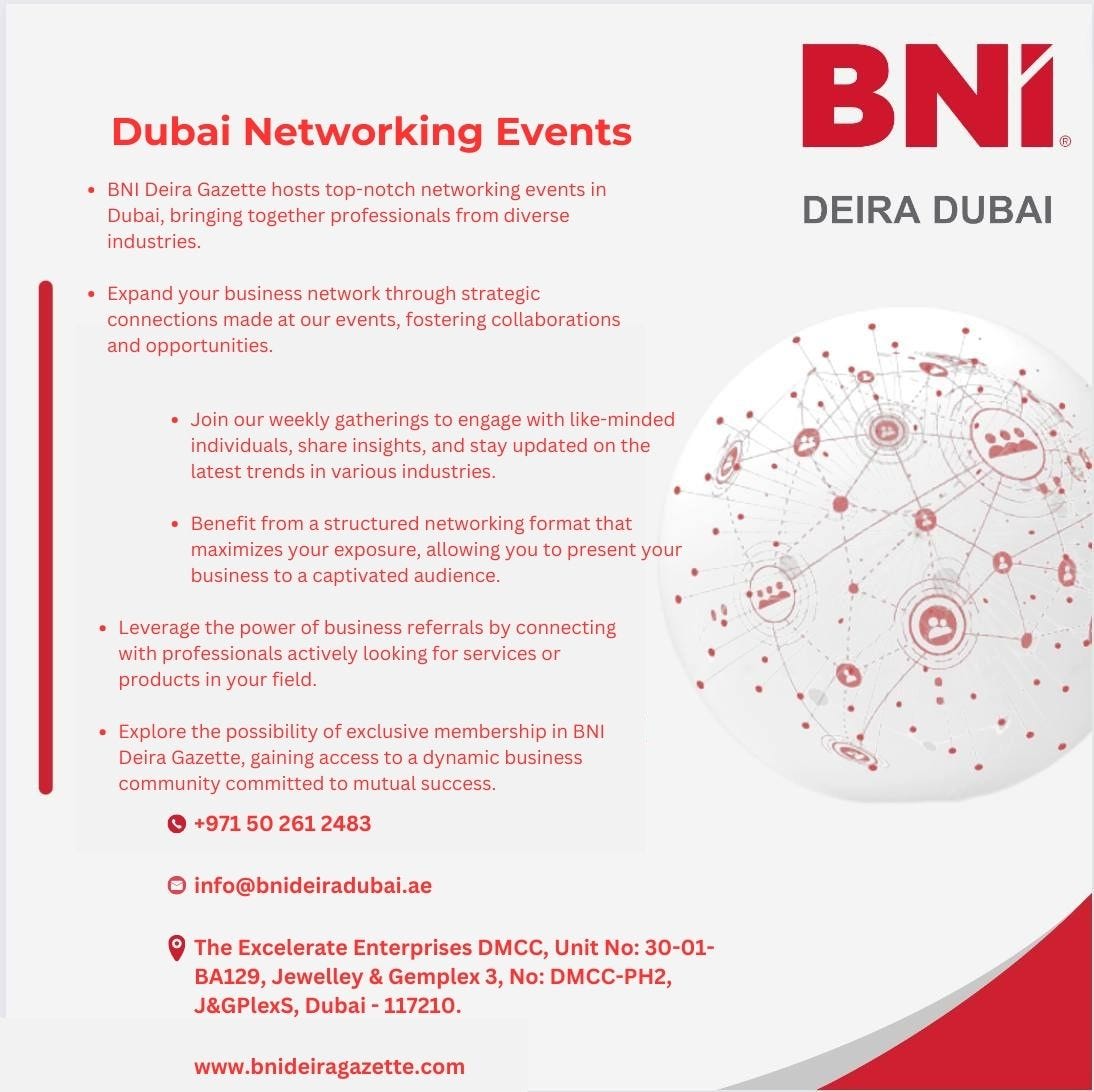 Business Networking Groups in Dubai BNI Deira Gazette Medium