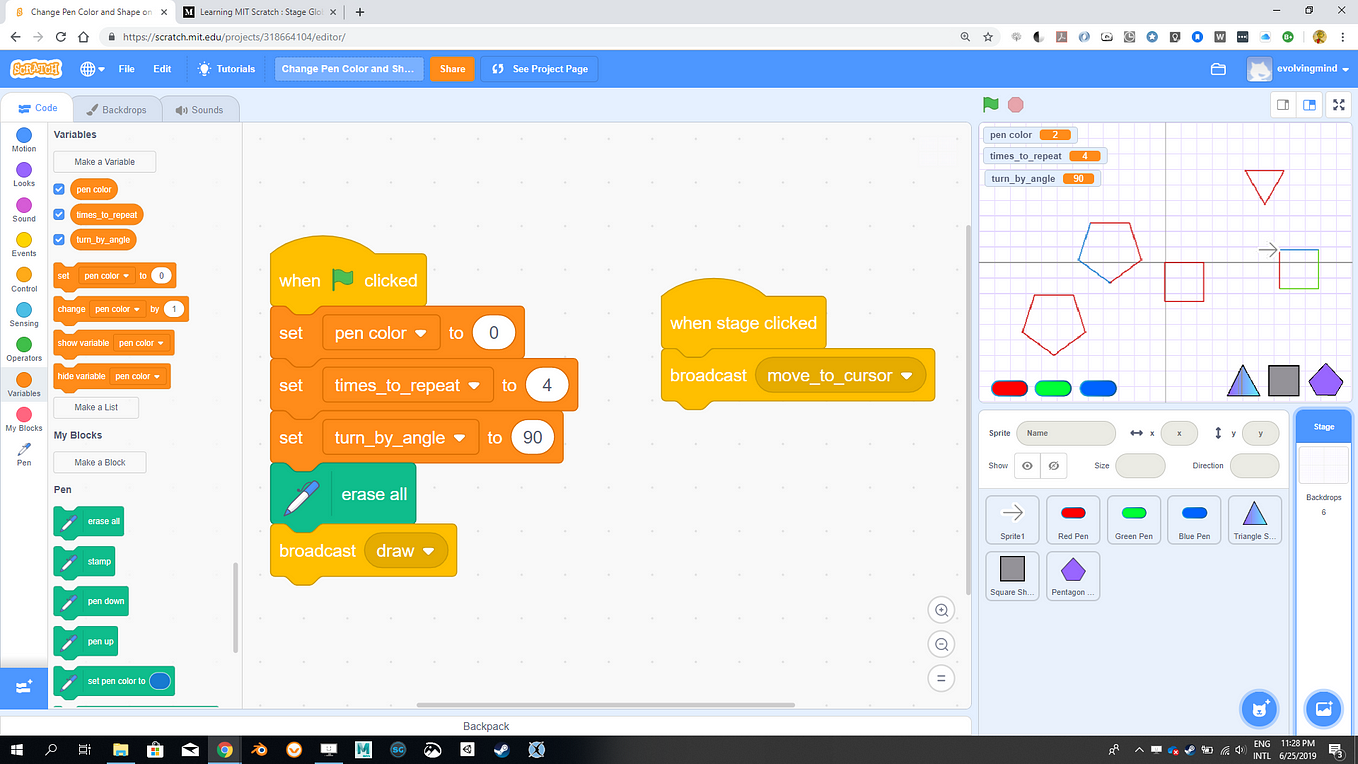 Adding the Pen Extension - CoderDojo TC Scratch