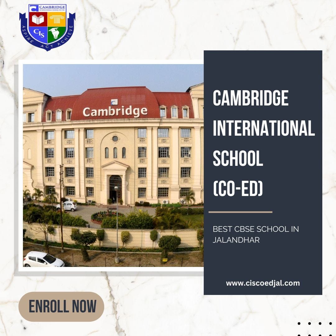 Cambridge International School Coed The Best School in Jalandhar