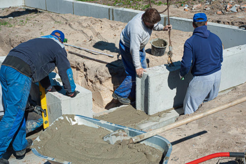 Les fissures de gué dans les blocs fondation en béton peuvent être réparées  pour stabilisation de fondation
