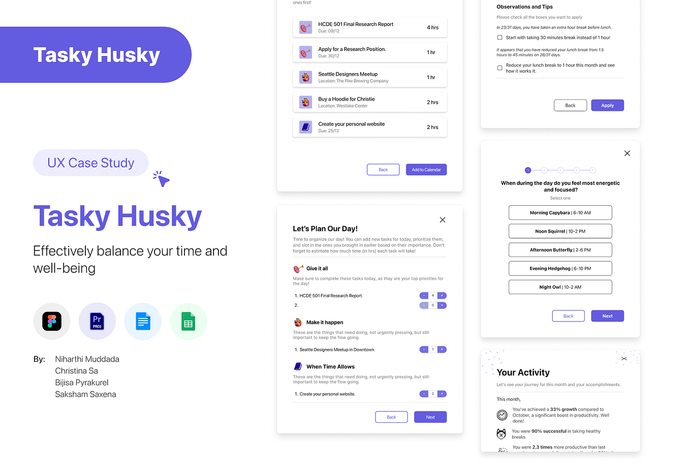 Tasky Husky — A UX Case Study