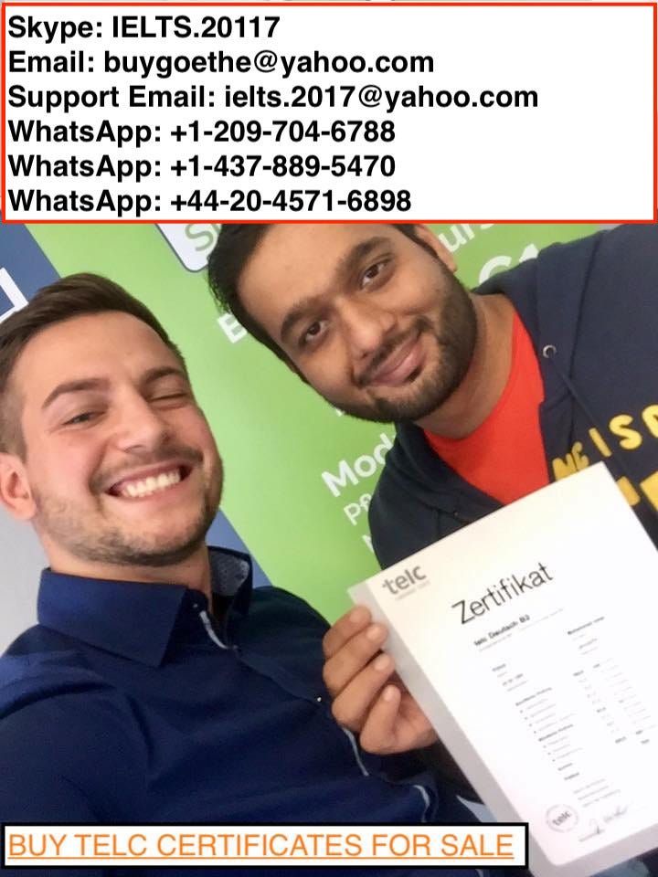 WhatsApp 442045716898 12097046788 Buy Goethe Certificate German 