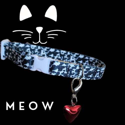 Enhance Safety and Style The Joyful Elegance of Cat Collars with Heart