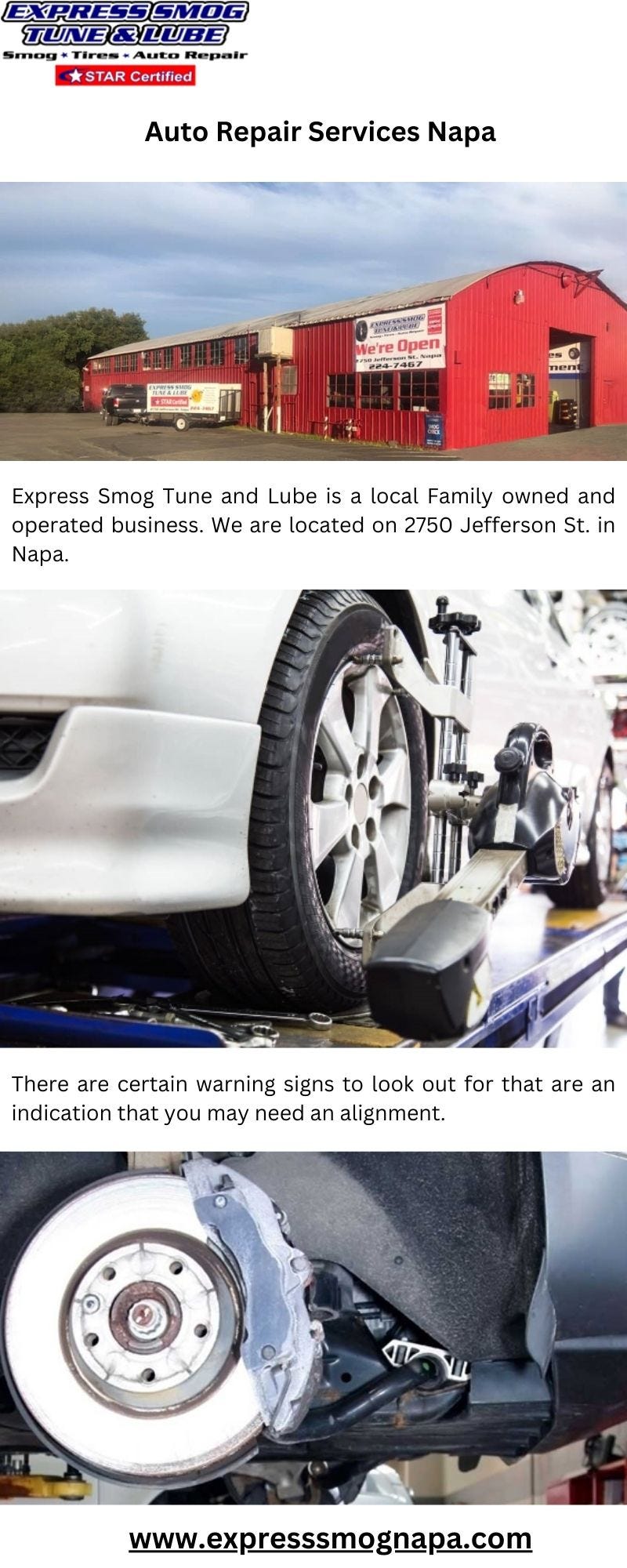 Your GoTo Destination for Auto Repair Near Napa Express Smog & Lube