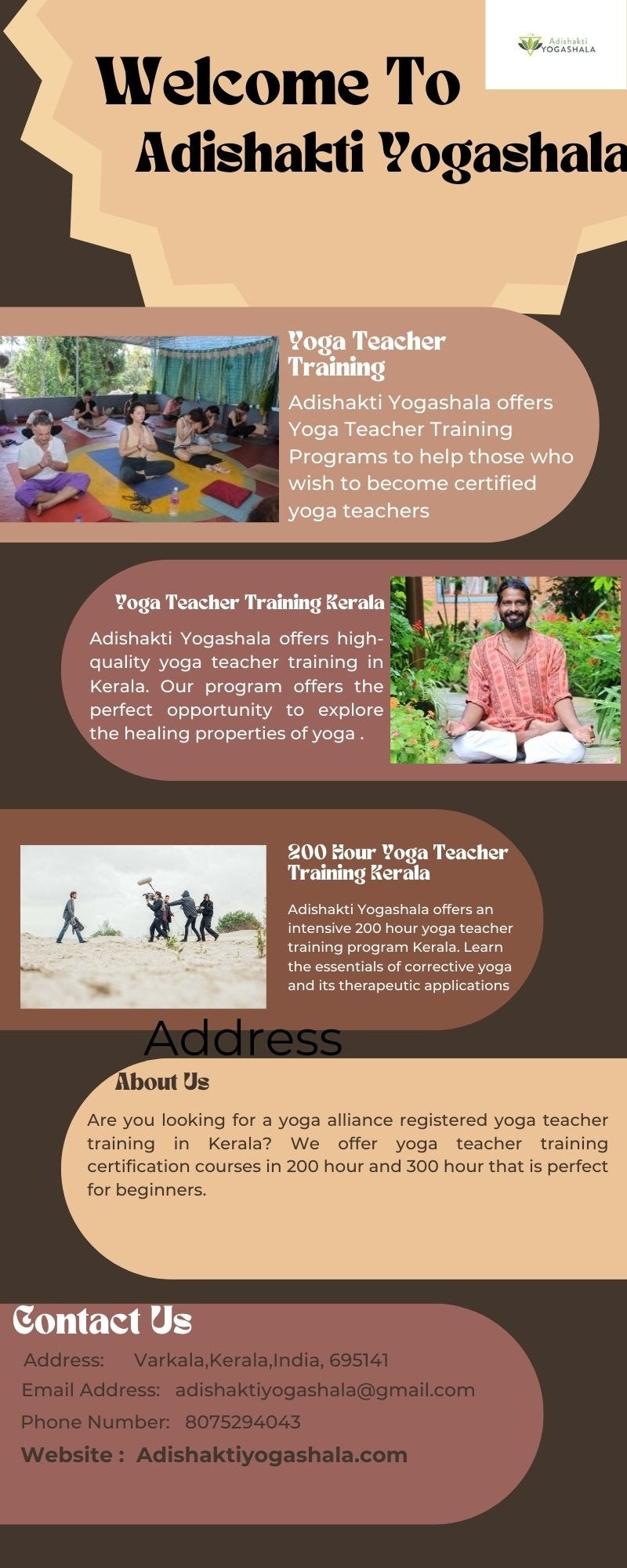 200 Hour Yoga Teacher Training Kerala - Adishakti yogashala - Medium