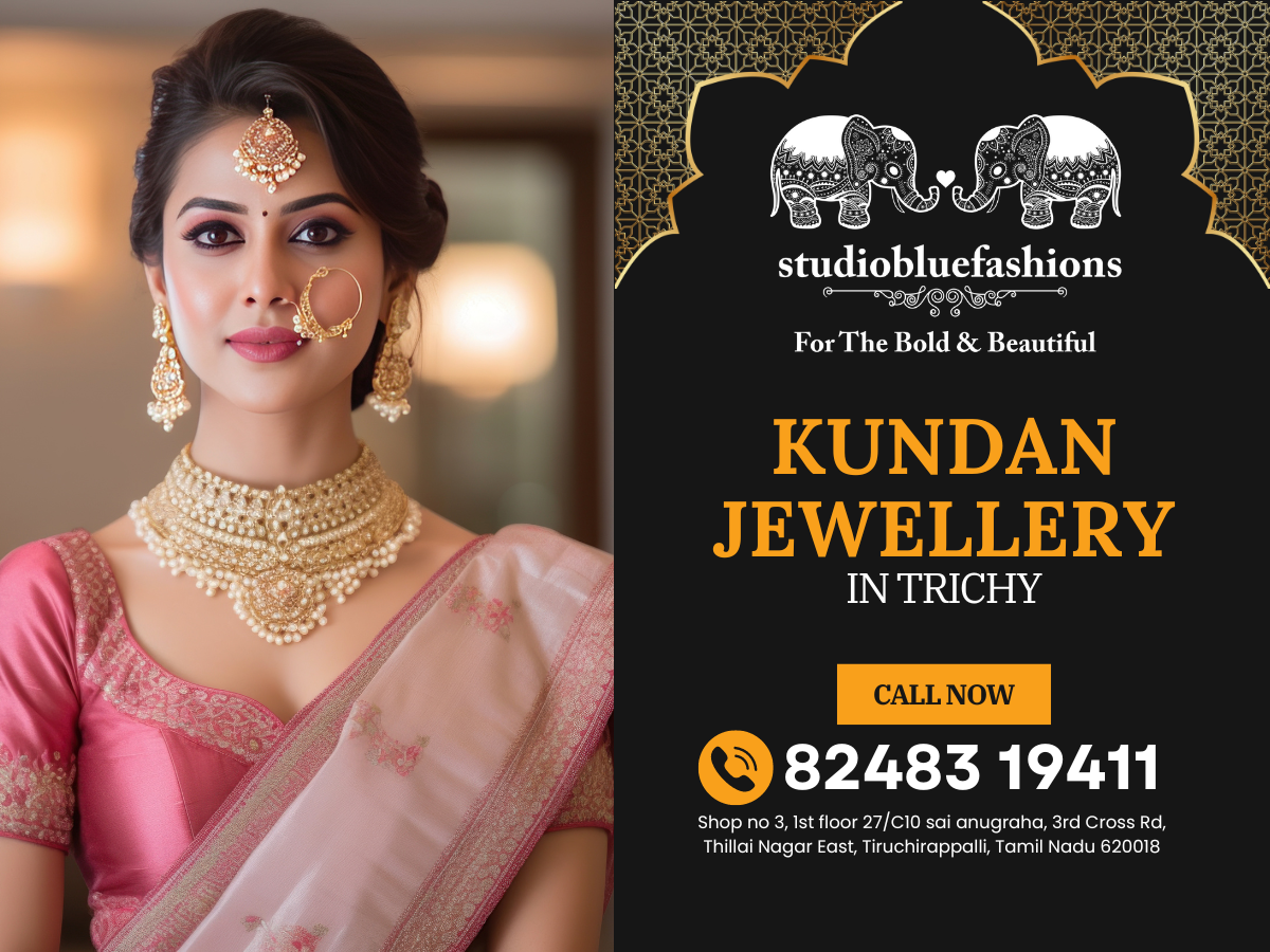 Bridal Jewellery Sets in Trichy STUDIO BLUE FASHIONS Medium