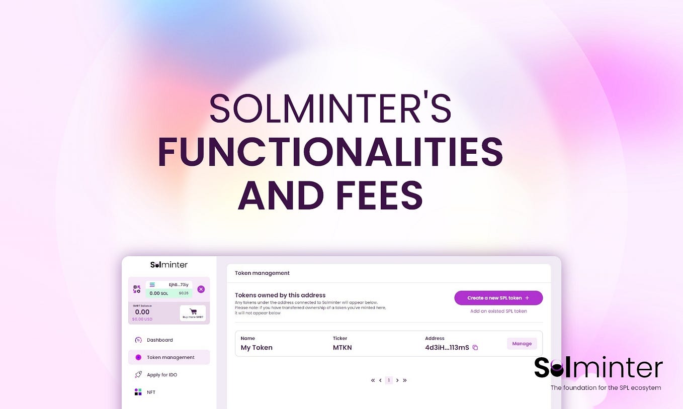 Solminter : Product functionalities