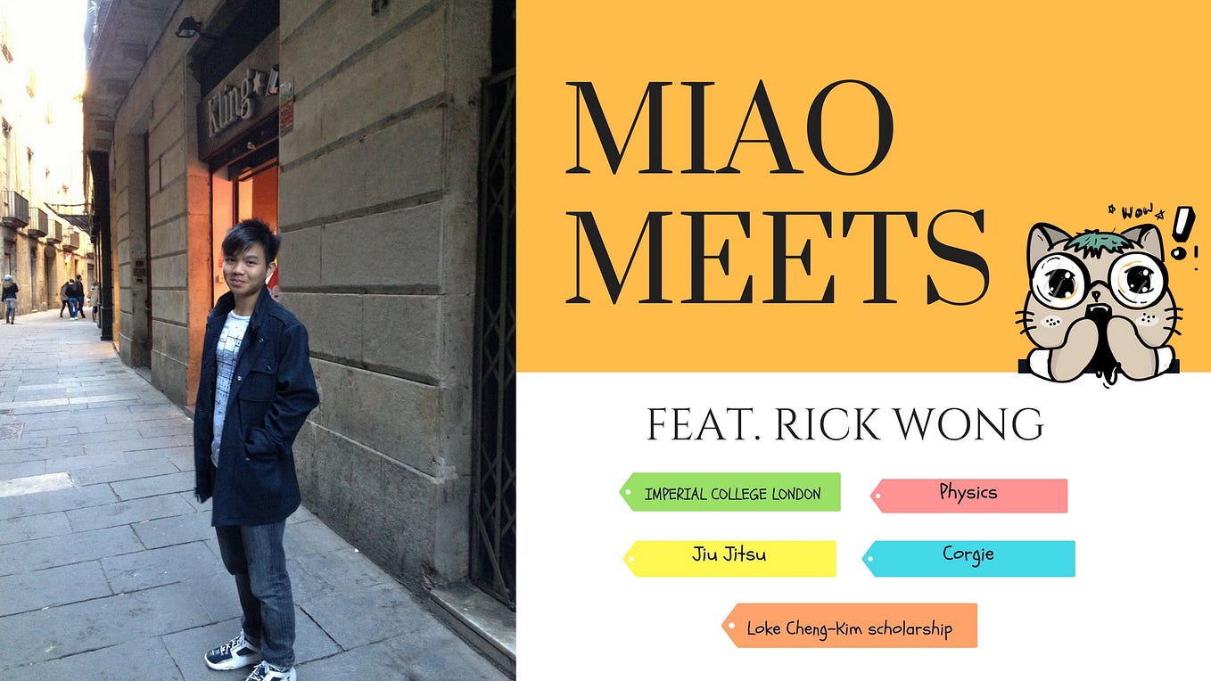 Miao Meets Rick Wong: A Bond-Free Scholar