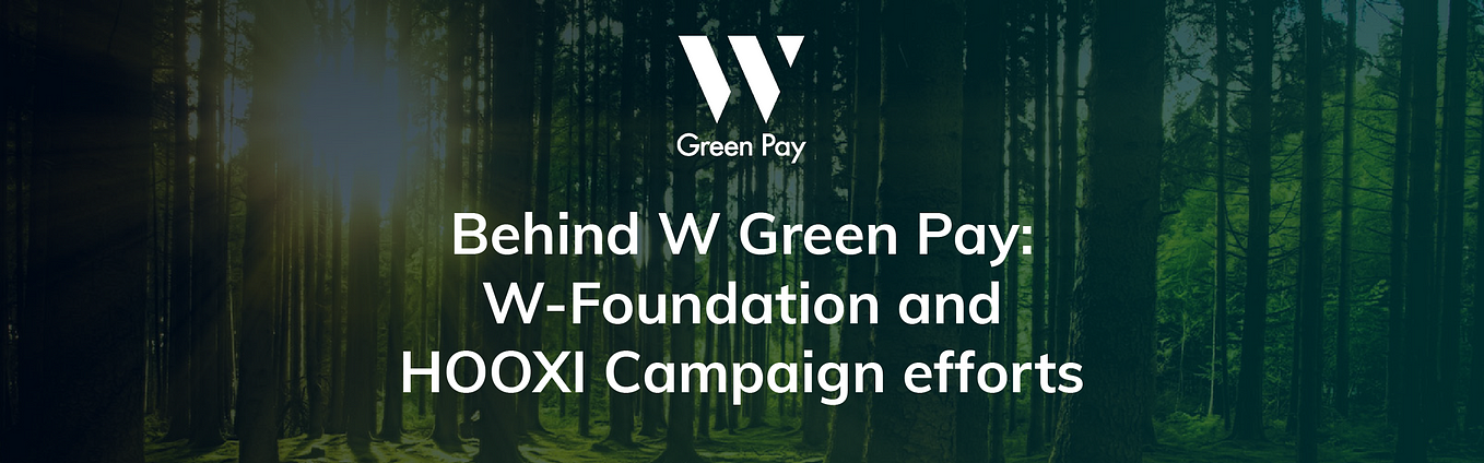 Behind W Green Pay: W-Foundation and HOOXI Campaign efforts