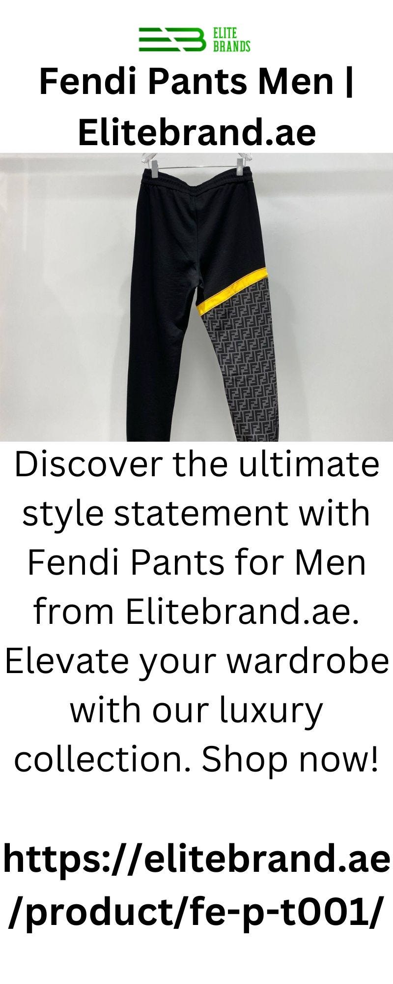 Fendi Pants | Elitebrand.ae - Elite Brands - Medium