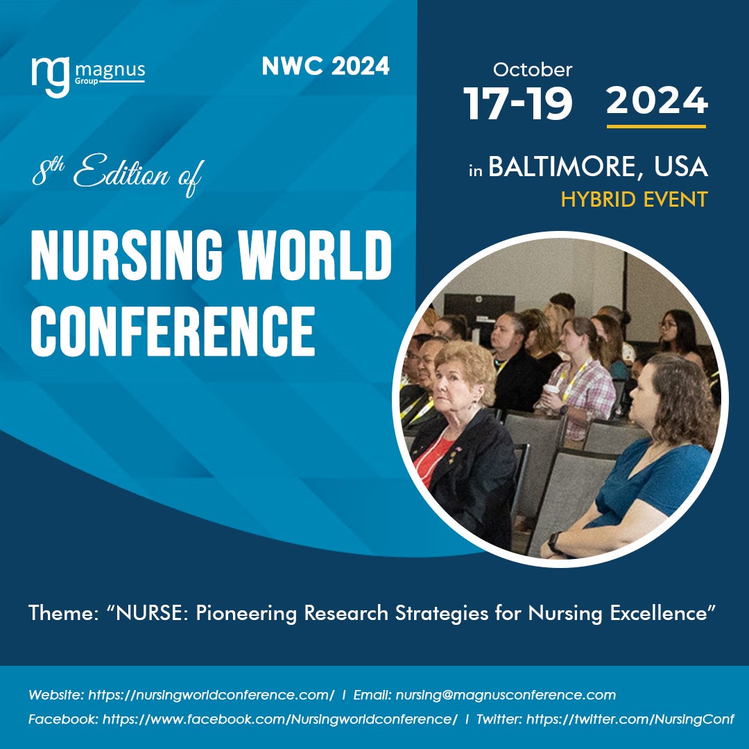 8th Edition of the Nursing World Conference (NWC 2024) by Robert