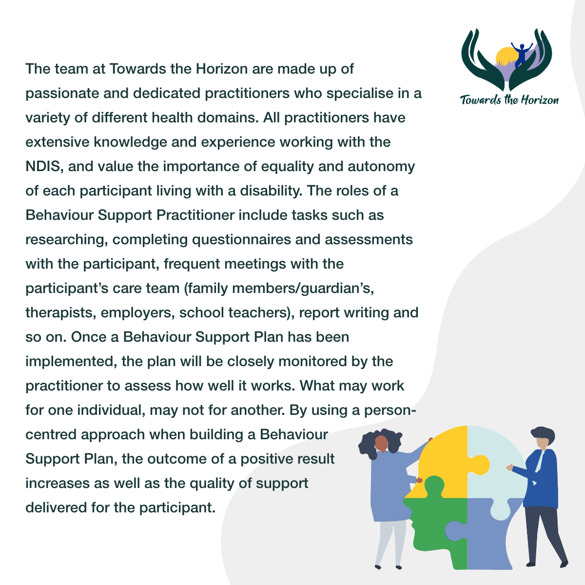 Towards the Horizon NDIS Registered Provider Darwin Behaviour Support Practitioner Darwin