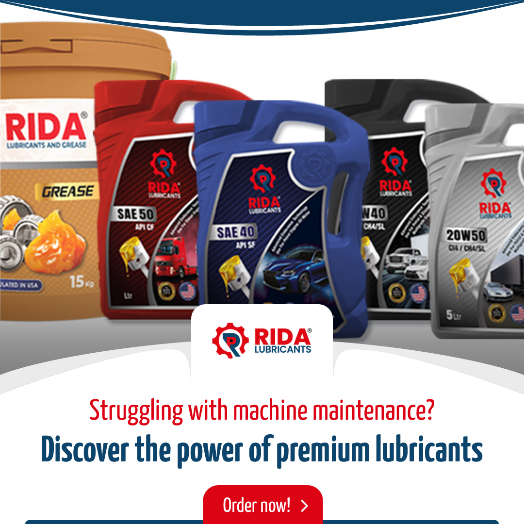 Rida Lubricant The Best Lubricant in the UAE by Rida Lubricants
