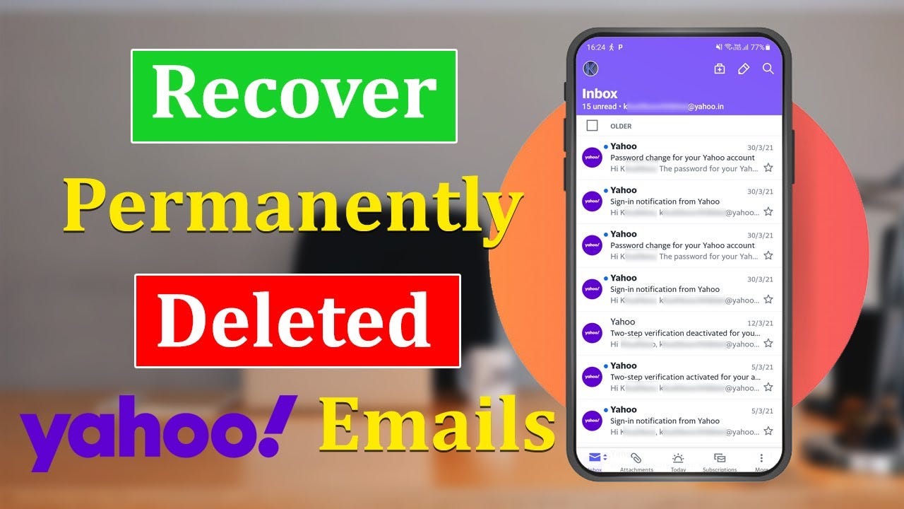 3 Way] How to Recover Deleted Emails from Yahoo