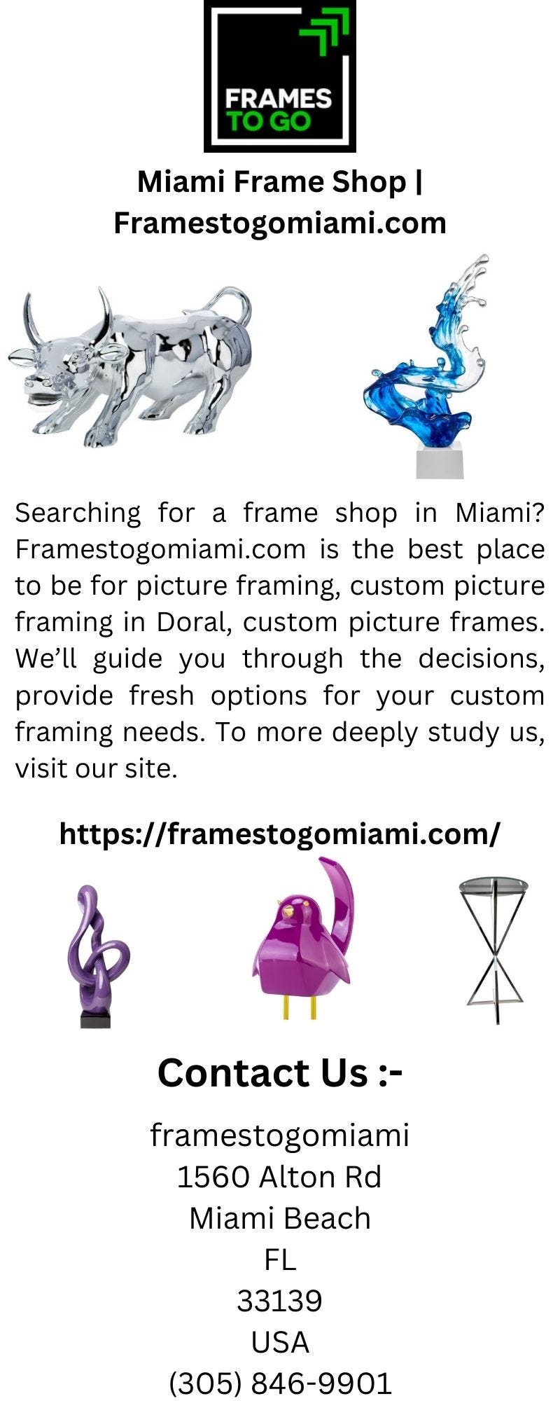 Frame Art Miami Florida Zanegreen Medium